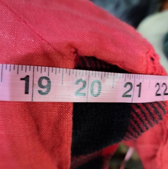 A Terzo Millennio linen Red Off-Shoulder Dress in a size small. - Picture 7 of 11